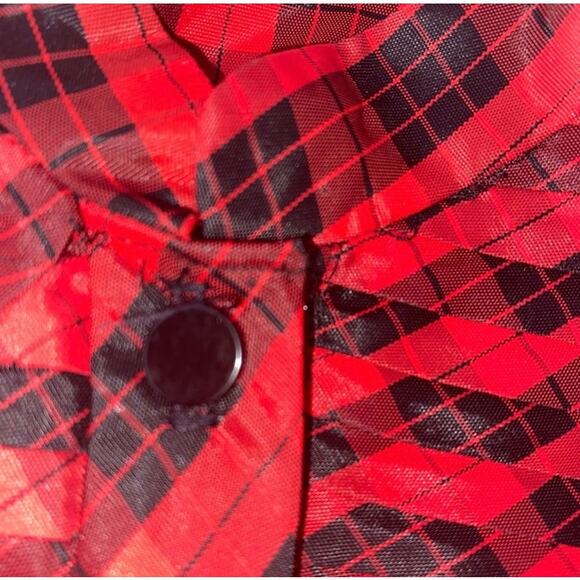 Vintage Private Line New York Check Pleated Front Button Up Blouse Size 34 Small - Picture 5 of 7